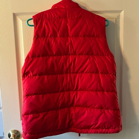 Lands End Red Puffer Vest - Picture 3 of 4
